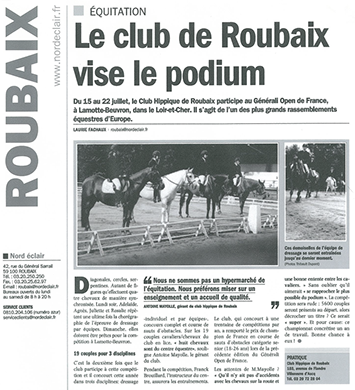 2010 - Les mandataires successifs préparent leurs cavaliers pour&nbsp; les championnats de France Club