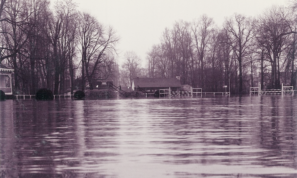 Inondation sur l’ensemble du Club en décembre 1966